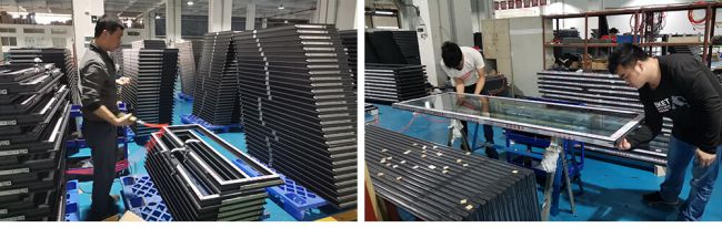 fenêtre en aluminium de pivot