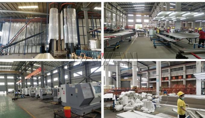 section en aluminium expulsée de boîte